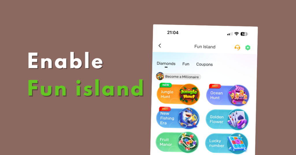 How to Enable & Play Games on PoppoLive! Quick Guide enable fun island